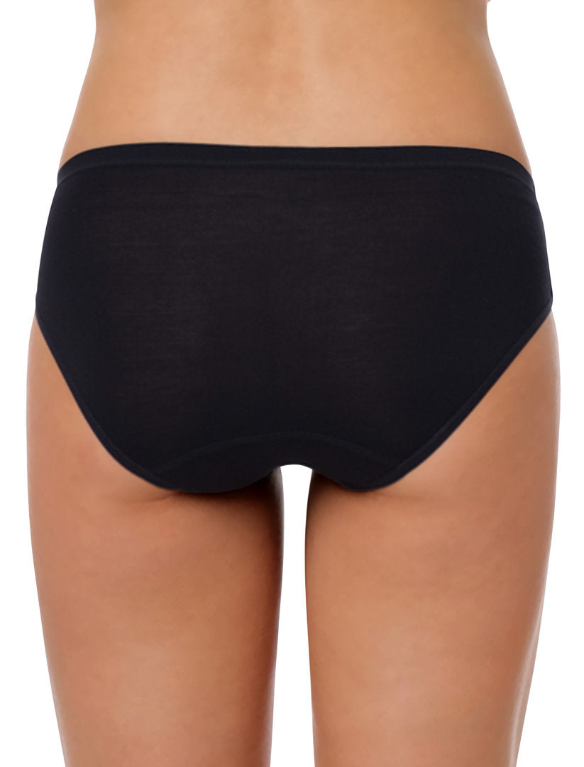 Dámske bikiny bambusové nohavičky 5094, čierne 3/1