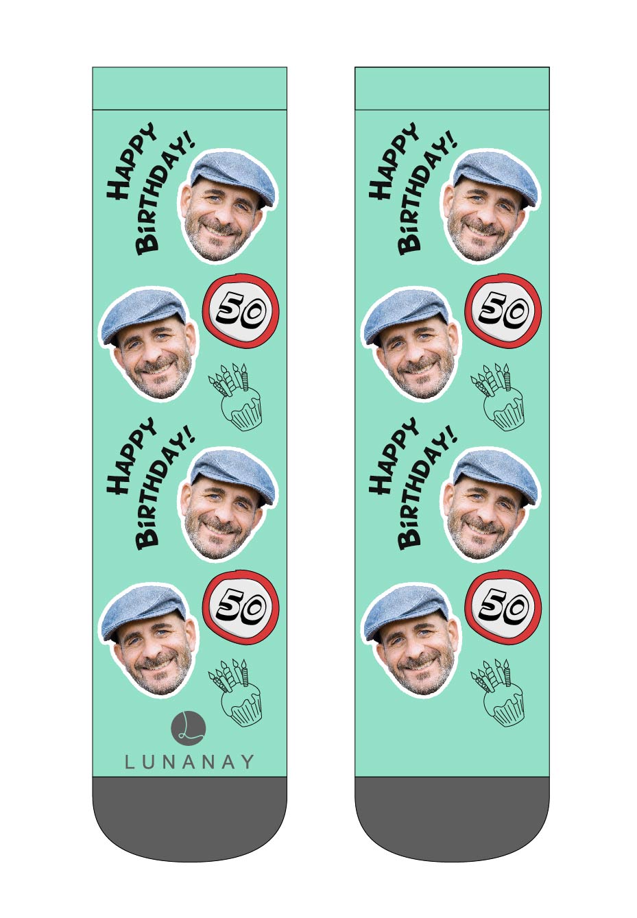 Personalizované ponožky | Ponožky na mieru, 50 rokov