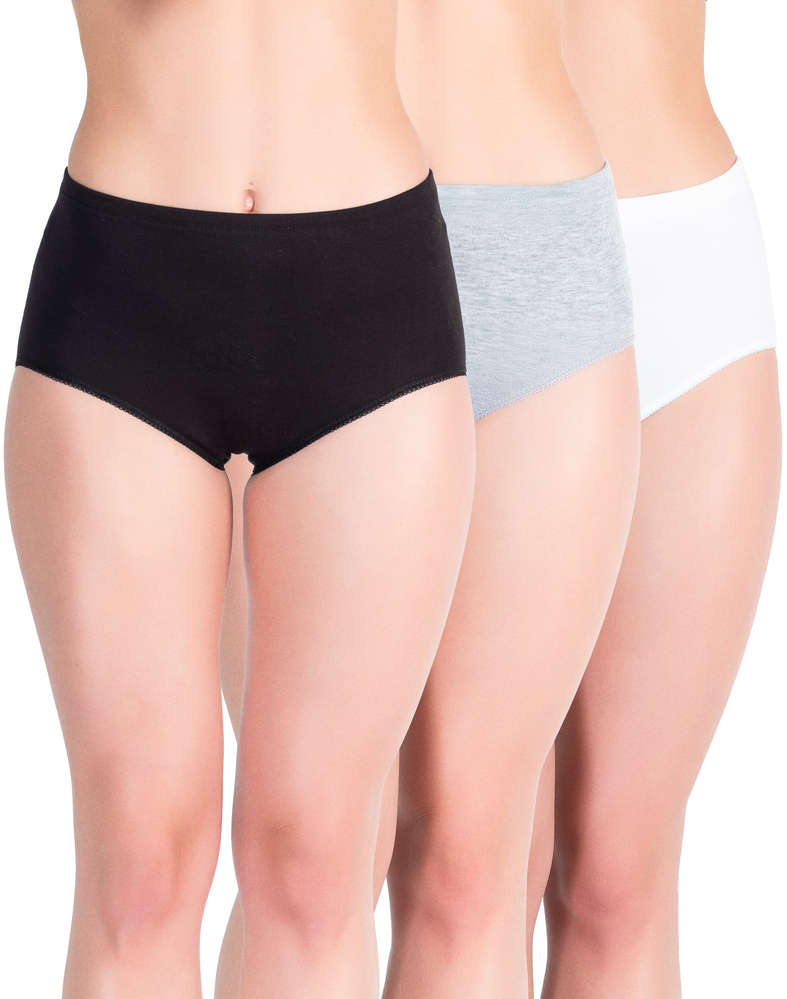 Ženske bombažne maxi slip spodnjice za večje številke, 5109, 3/1