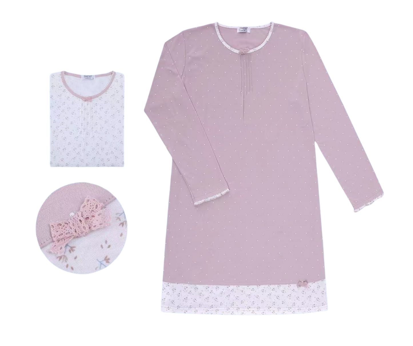 Dámska nočná košeľa Tress, BIELA CA220875