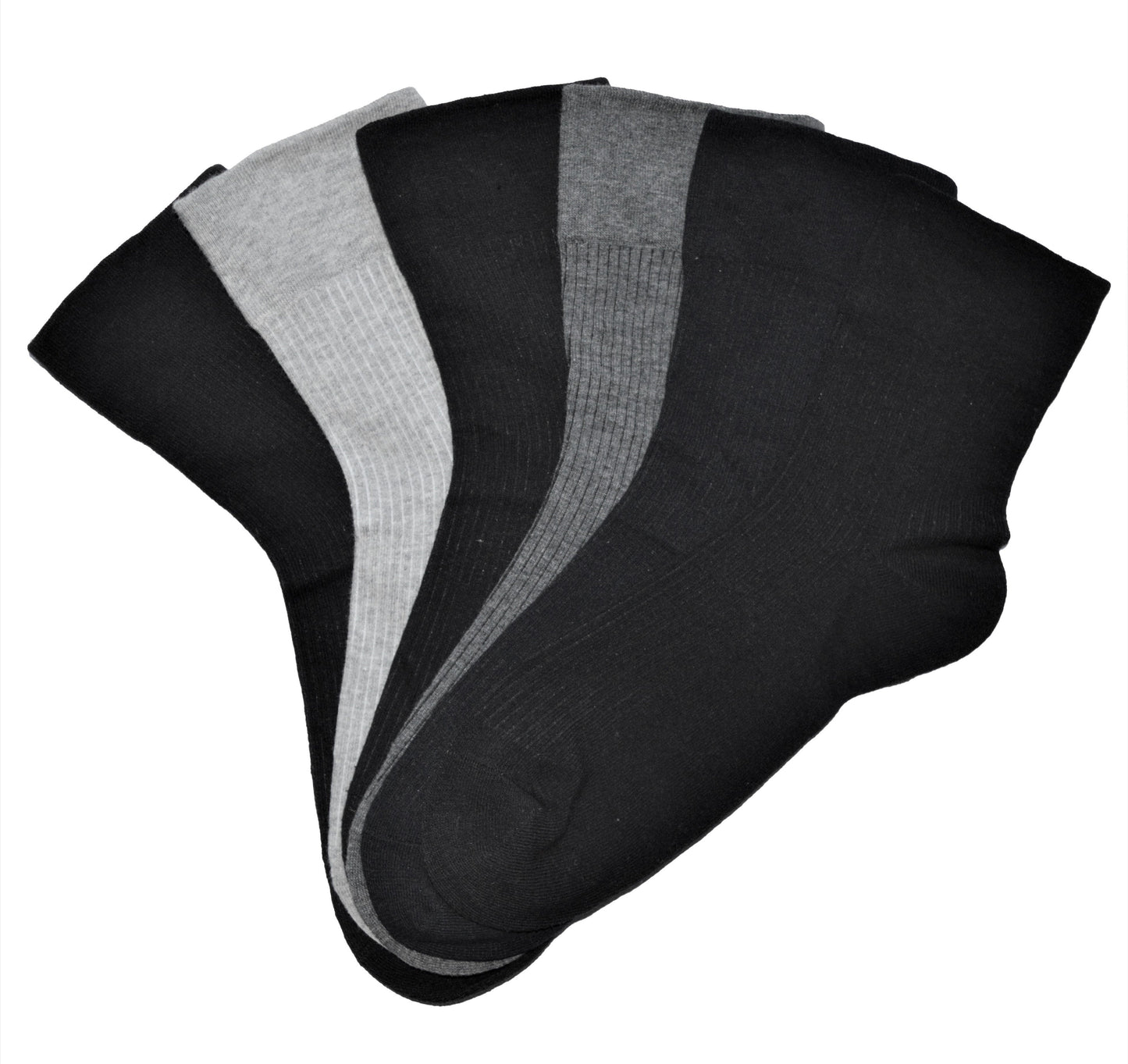 6 párov pánskych ponožiek bez gumy, hladké s prieduchmi 6415