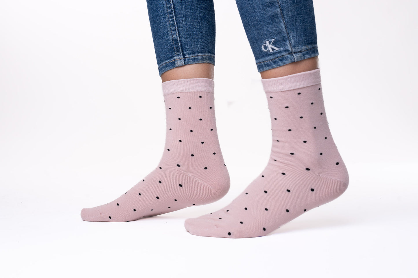 6 párov dámskych ponožiek, mini bodky 5919