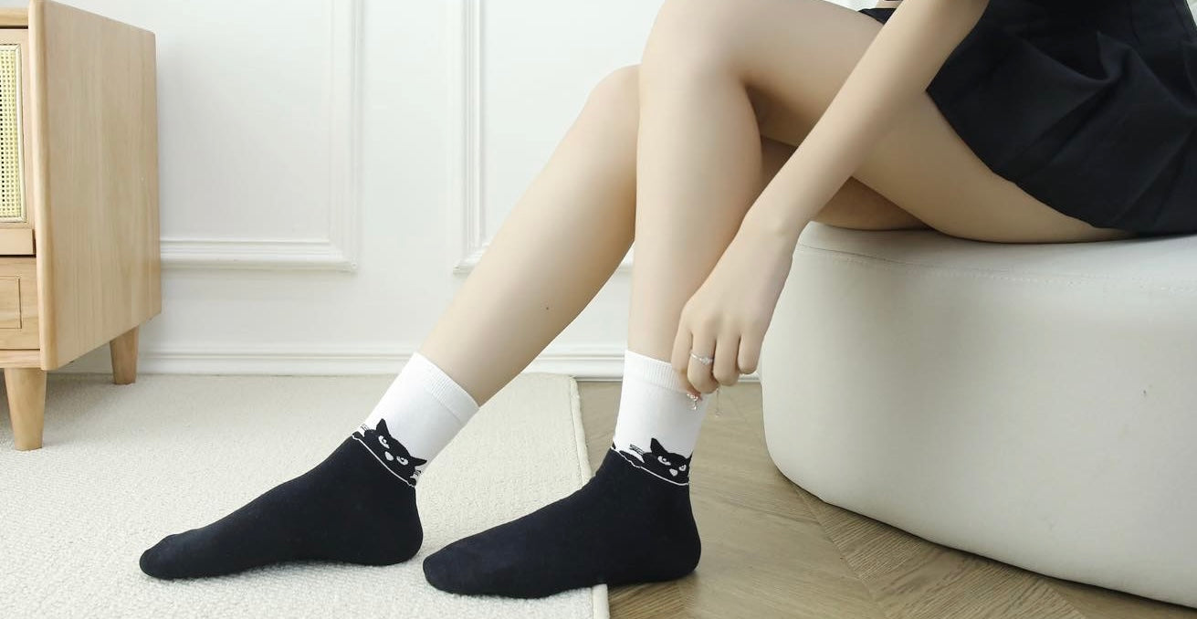 6 párov dámskych polovysokých ponožiek, kat. 5801