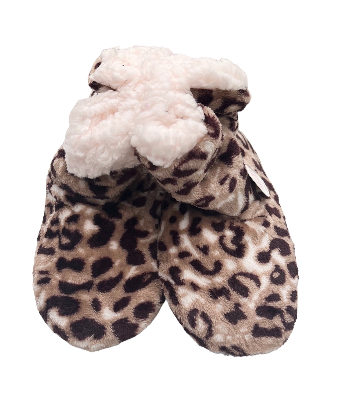 Topli otroški copati, 7222 rjave leopard