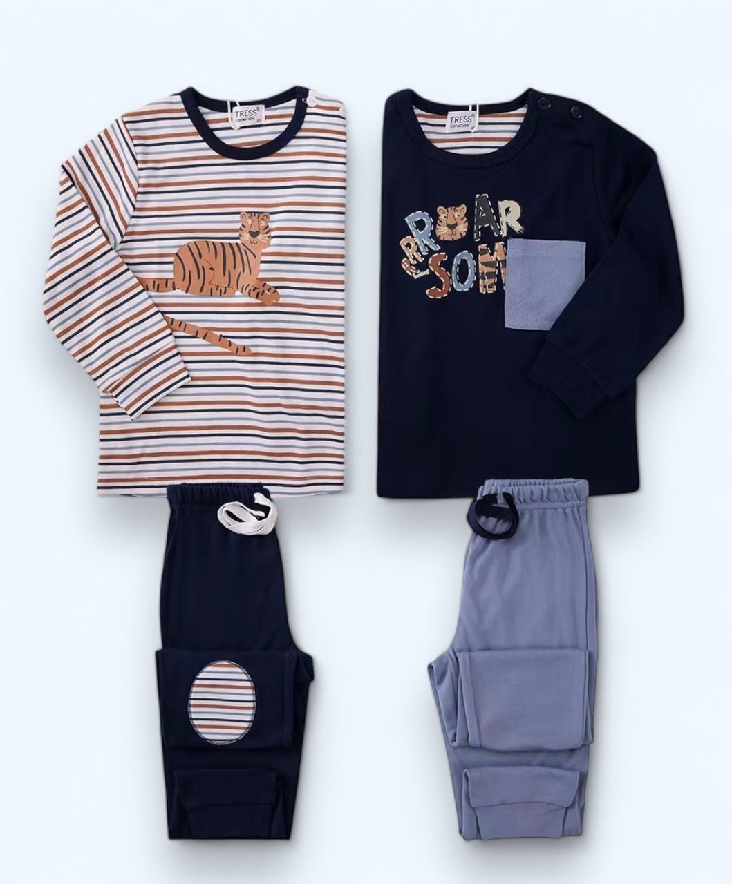 Detské dlhé pyžamo, Tress 0559 tiger