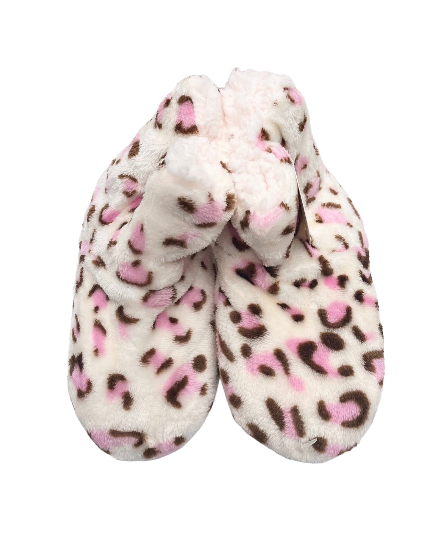 Topli otroški copati, 7222 bele leopard