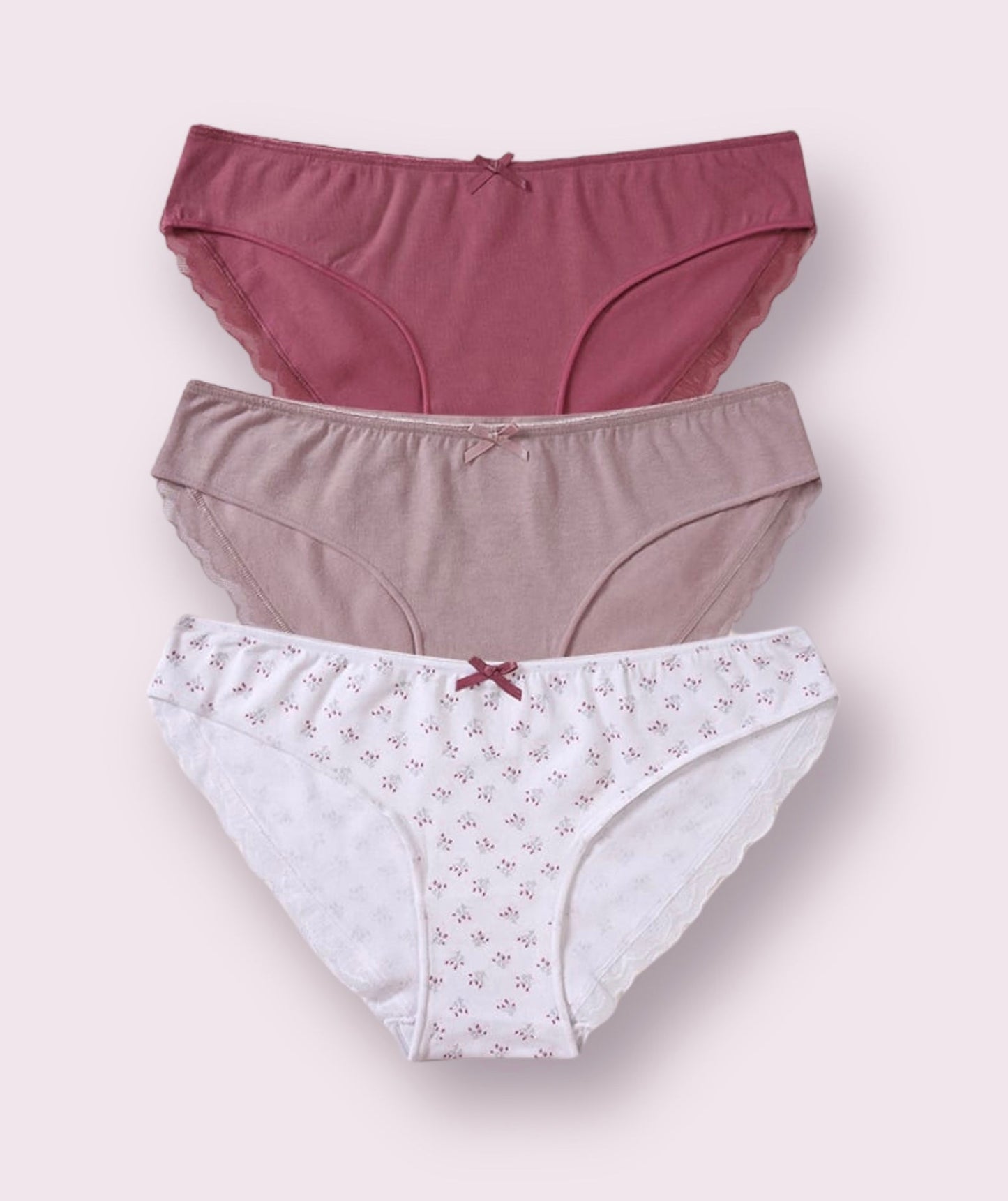 3x dámske bavlnené bikinové nohavičky, Tress 3335Y