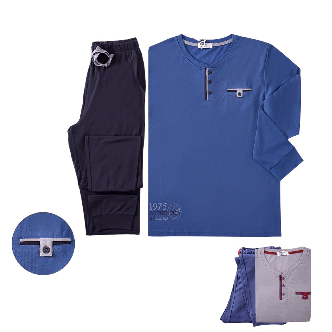 Pánske pyžamo Tress, jednofarebné