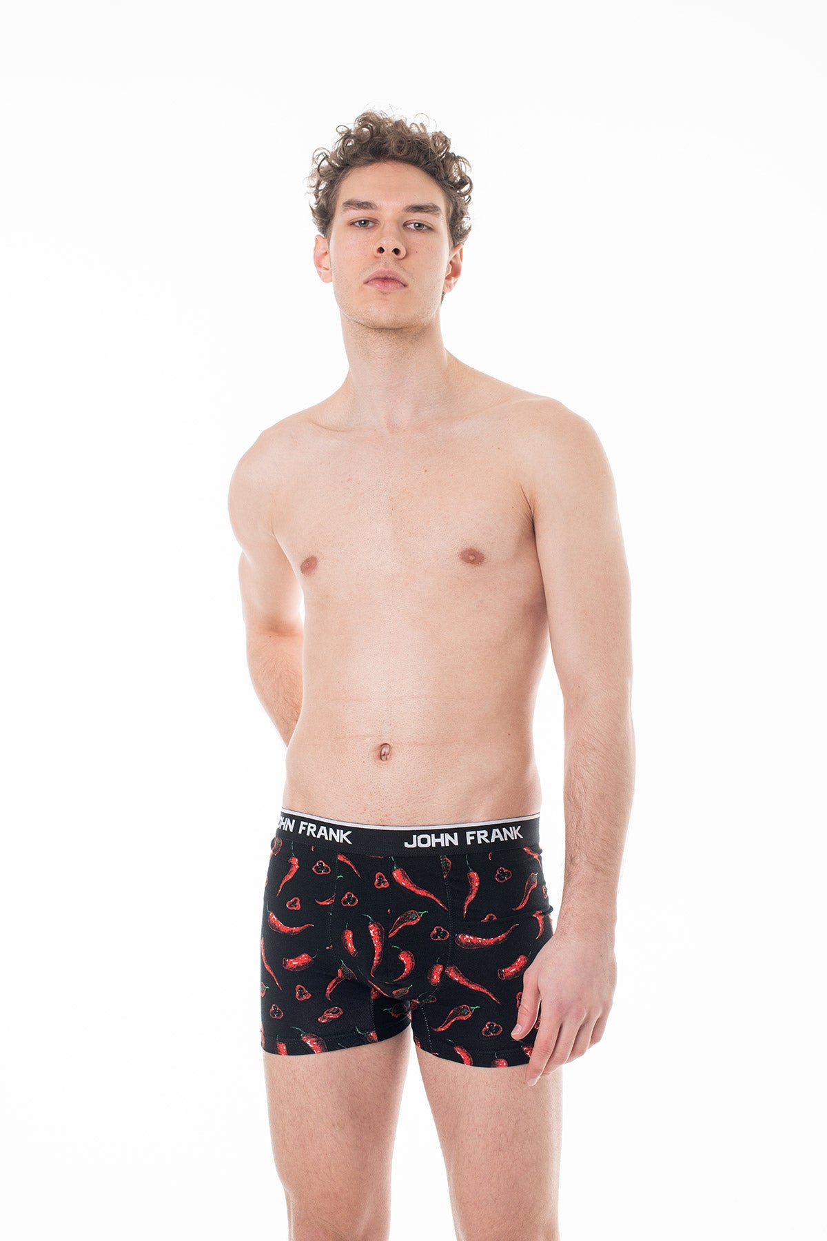 Pánske boxerky JF Premium, Chili Black