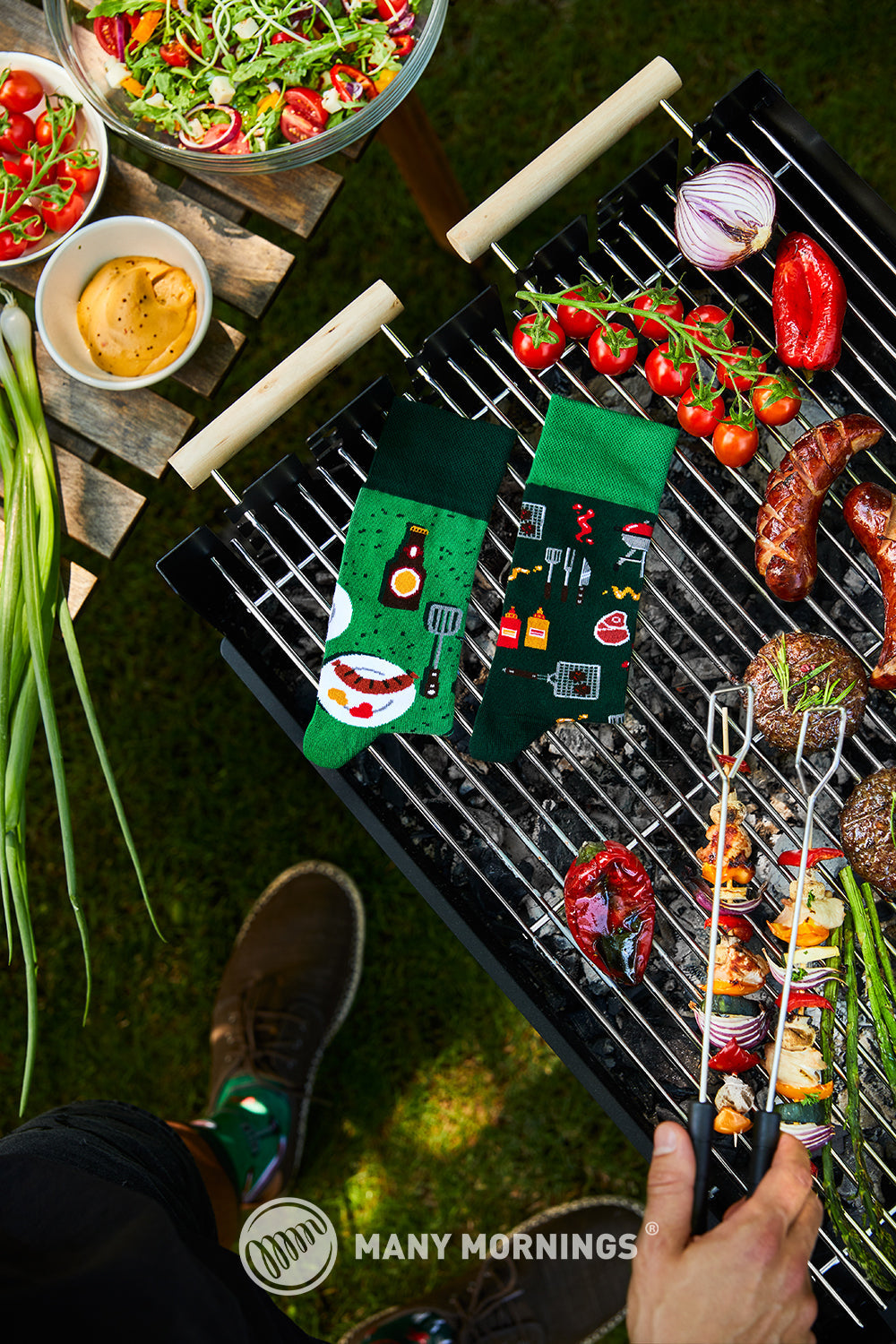 BBQ ponožky, veľa rán