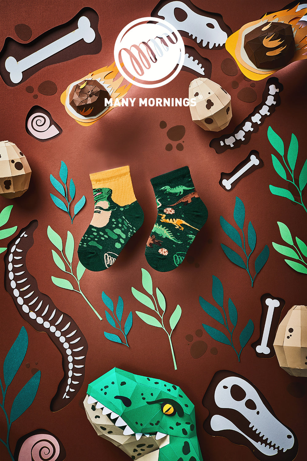 Detské ponožky Dinosaurs, veľa rán