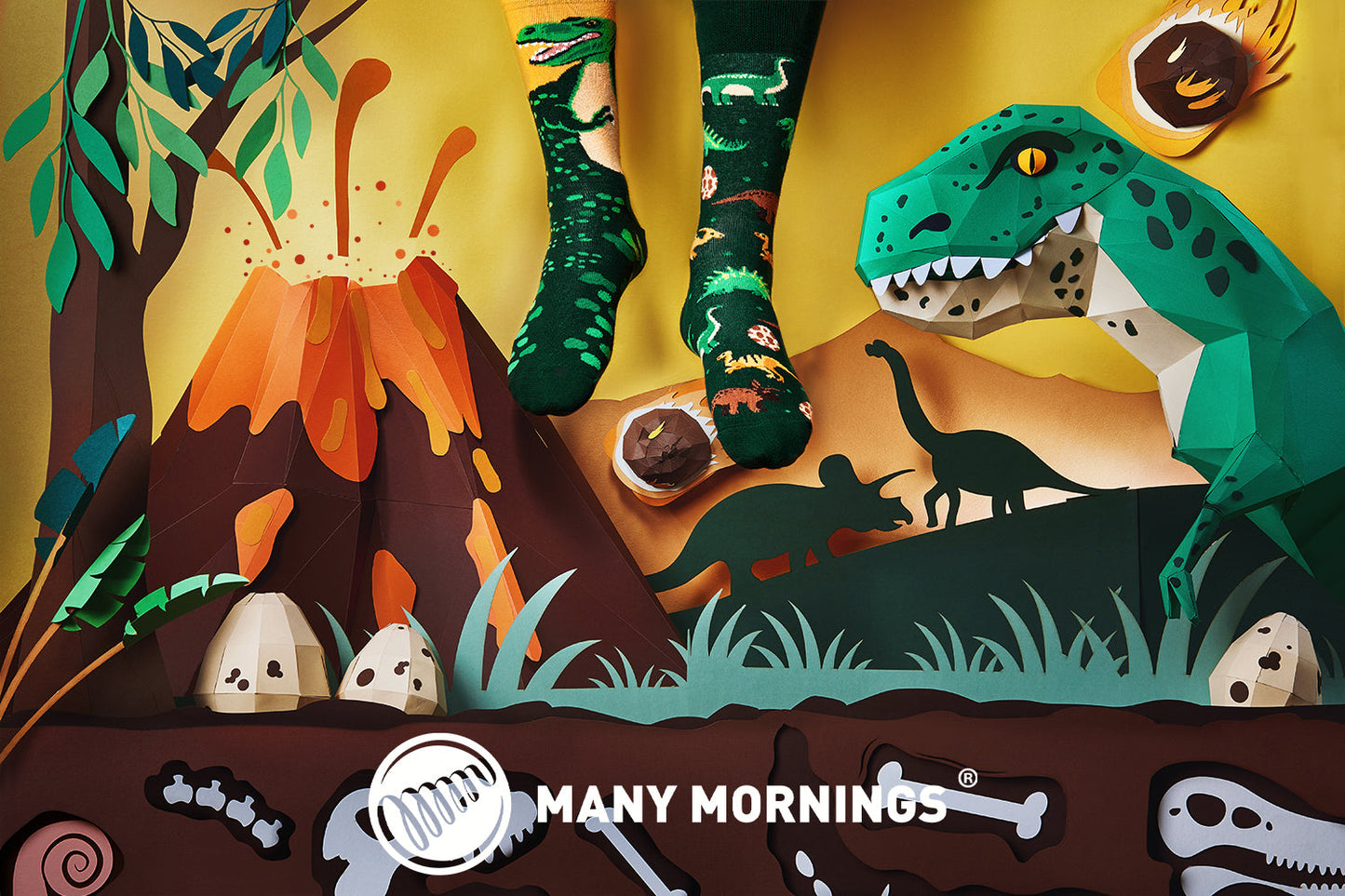 Ponožky dinosaurov, veľa rán