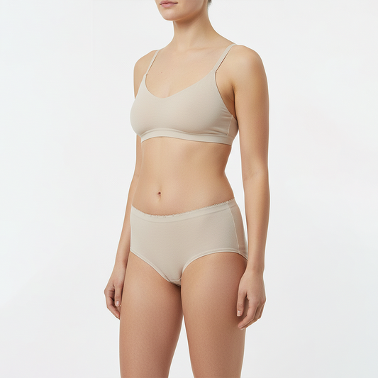5x dámske MIDI slip nohavičky z organickej bavlny, Gaubert 9103