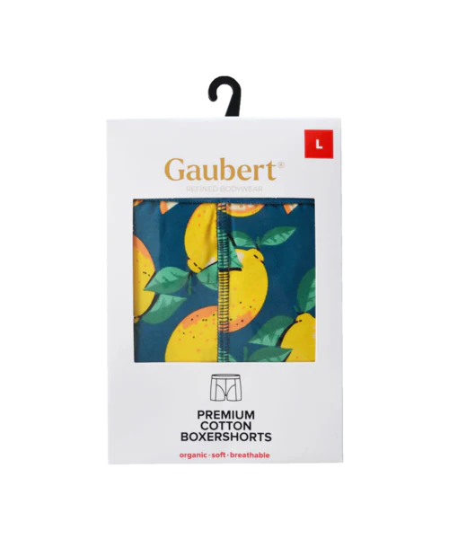 Pánske bavlnené boxerky Gaubert, citrón
