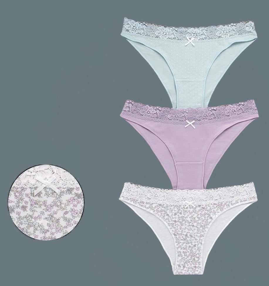 Dámske bavlnené bikiny nohavičky 3/1, Tress 4020Y