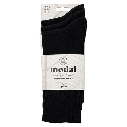 Apollo MODAL Antipress nogavice, 3 pari, črne