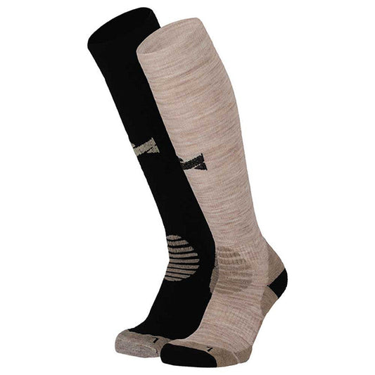 Xtreme outdoor kompresné ponožky – 2 páry, béžové/čierne