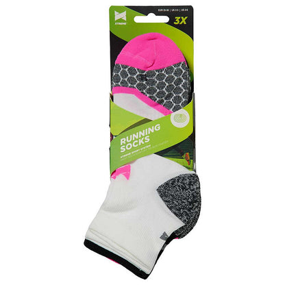 Xtreme bežecké ponožky – 3 páry, multi ružová