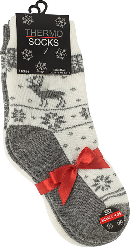 2 para termo nogavic s snežinkami VCA, 4109