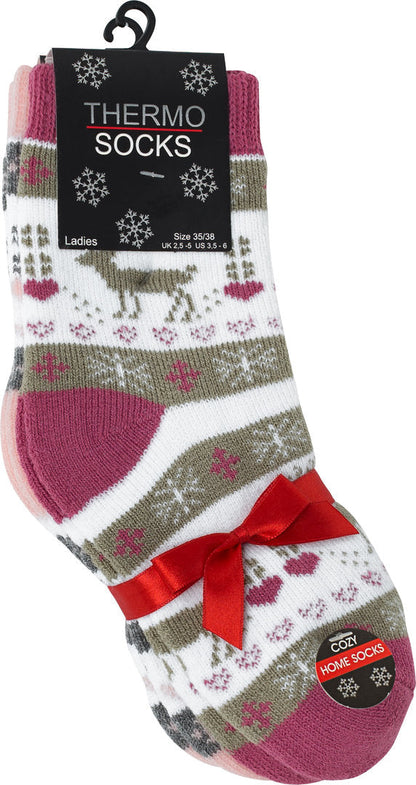 2 para termo nogavic s snežinkami VCA, 4108