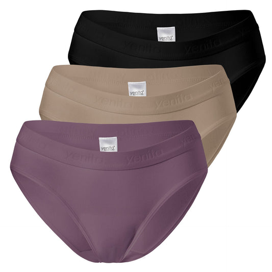 Ženske bombažne bikini slip spodnjice Sport 3/1, Yenita 5055