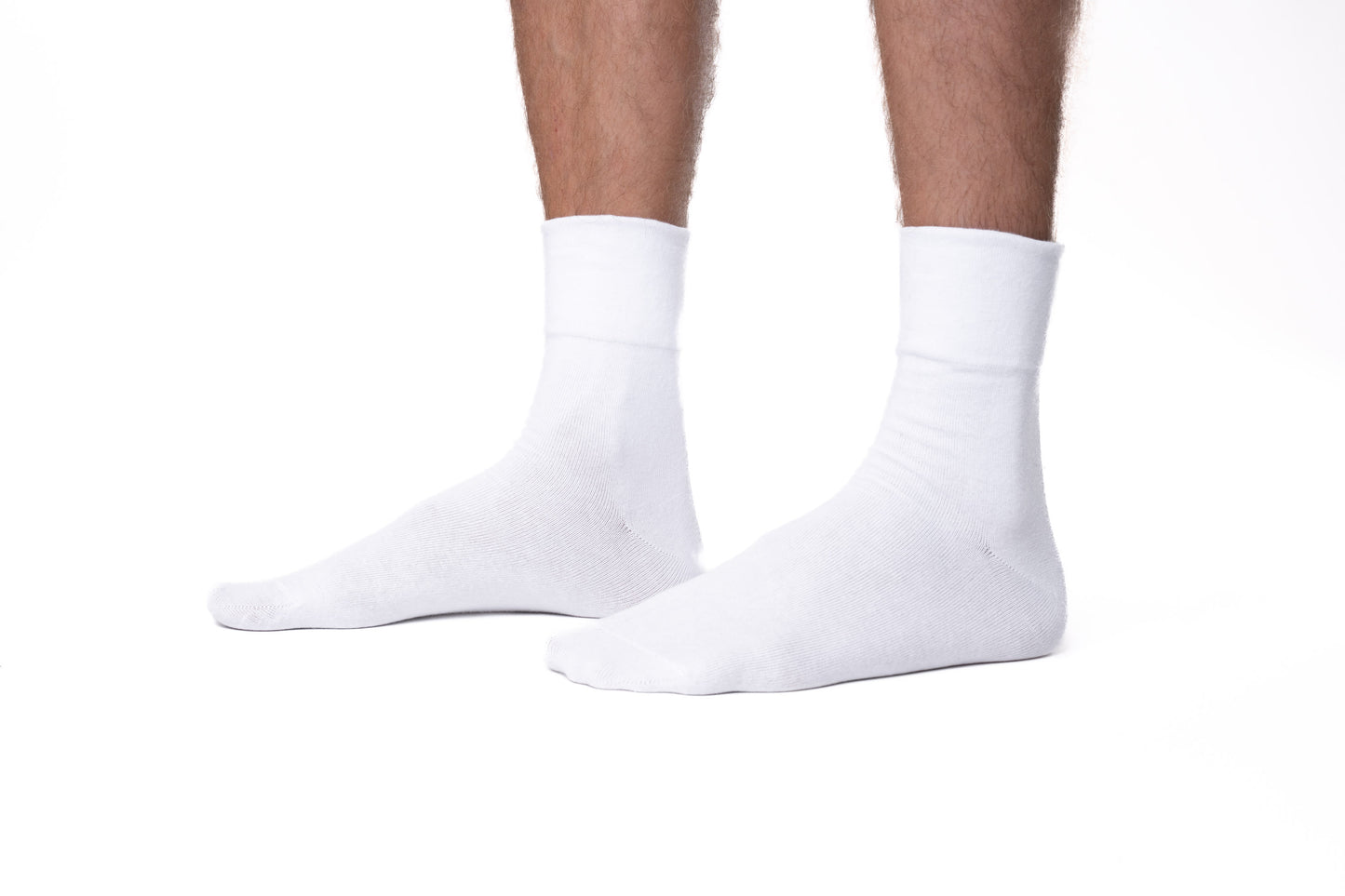 3 páry bielych ponožiek bez gumičiek, 6280 biela