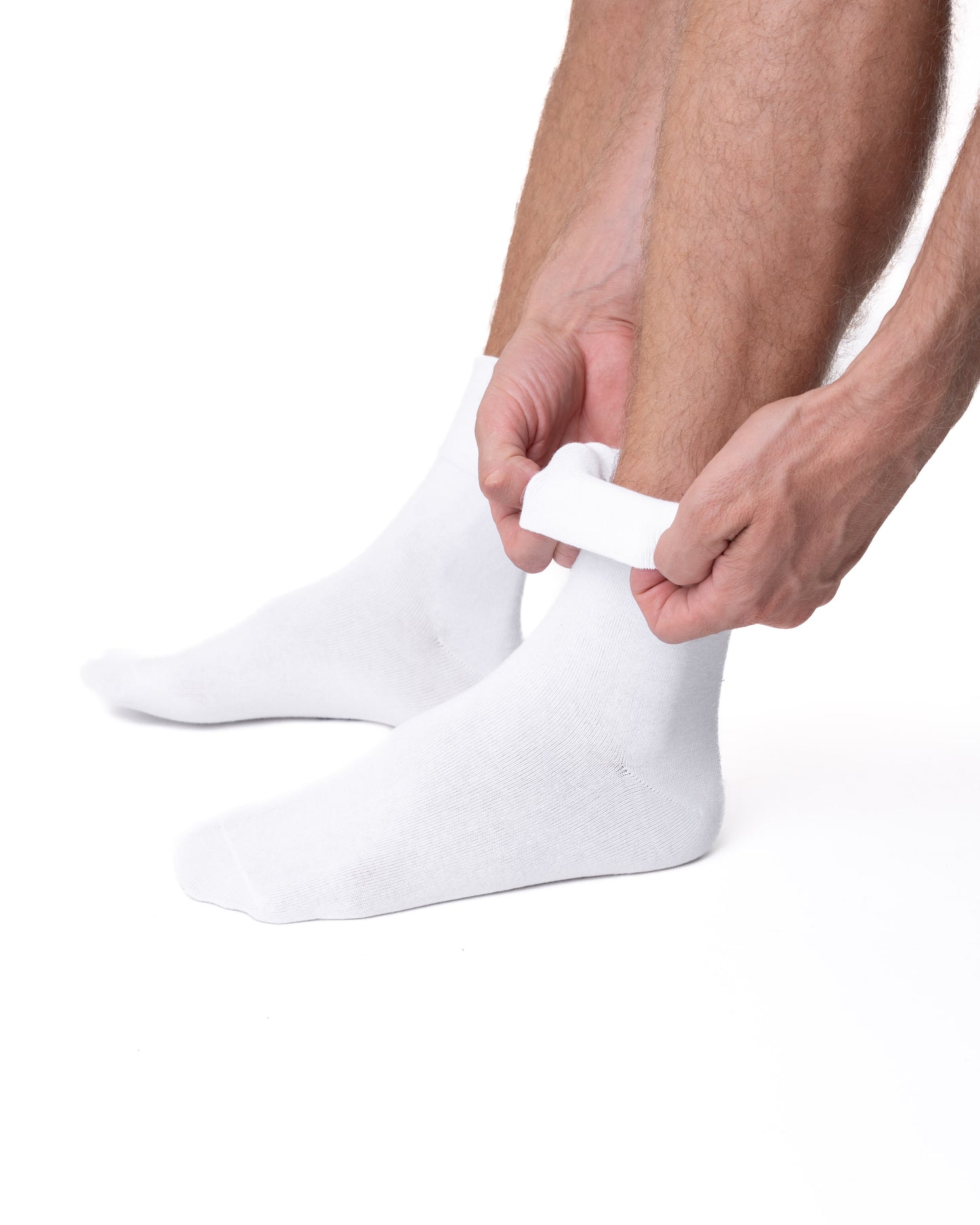 3 páry bielych ponožiek bez gumičiek, 6280 biela