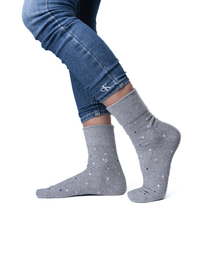 6 párov dámskych ponožiek bez gumičky, farebné bodky 5927