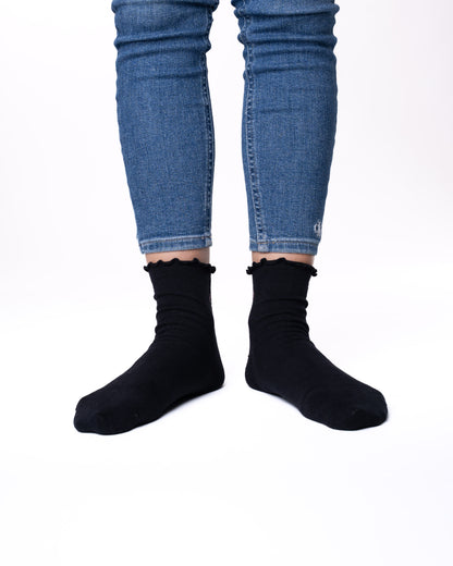 6 párov dámskych ponožiek bez gumy, stredne vysoké 5826 mini zmiešané vzory