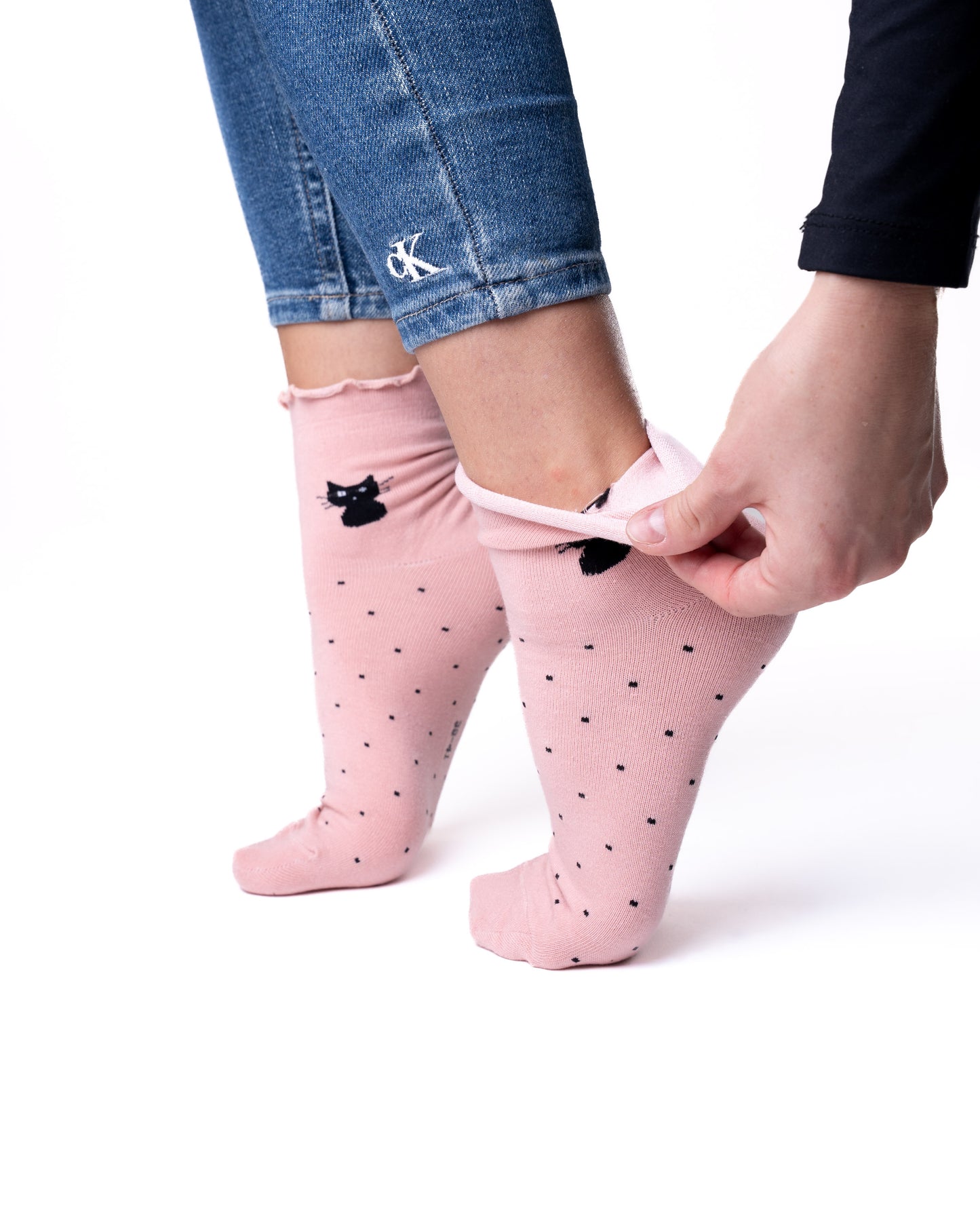 6 párov dámskych ponožiek bez gumičiek, stredne vysoké s pol. 5682