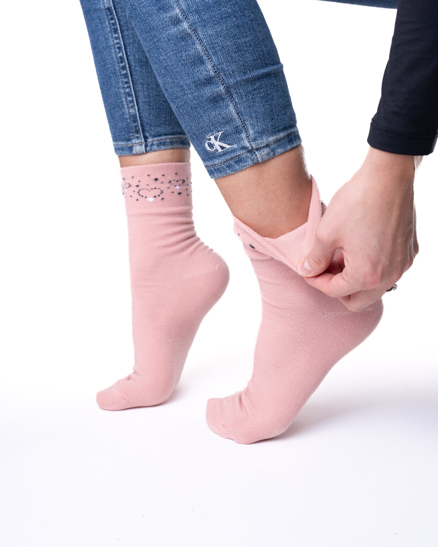 6 párov dámskych ponožiek bez gumičky, roztomilý okraj 5930