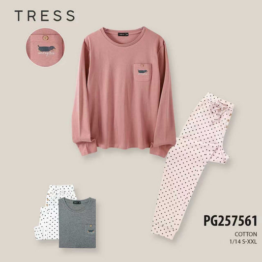 Dámske dlhé pyžamo, Tress 7561 Sending Love