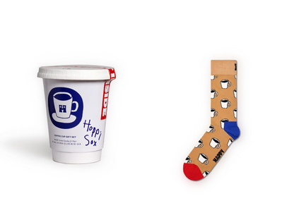 Darčekové balenie kávových pohárov Happy Socks